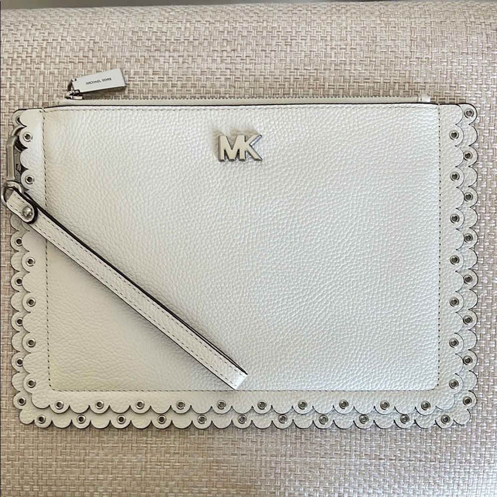 Michael Kors White Clutch
